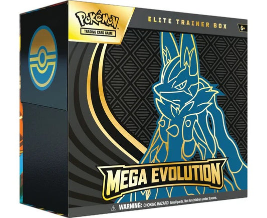 Mega Evolution Elite Trainer Box (Lucario) x9 Packs Inside (English) - Live Rip&Ship